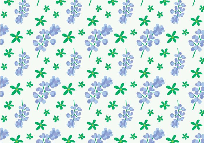 Bluebonnet Flower Pattern vector