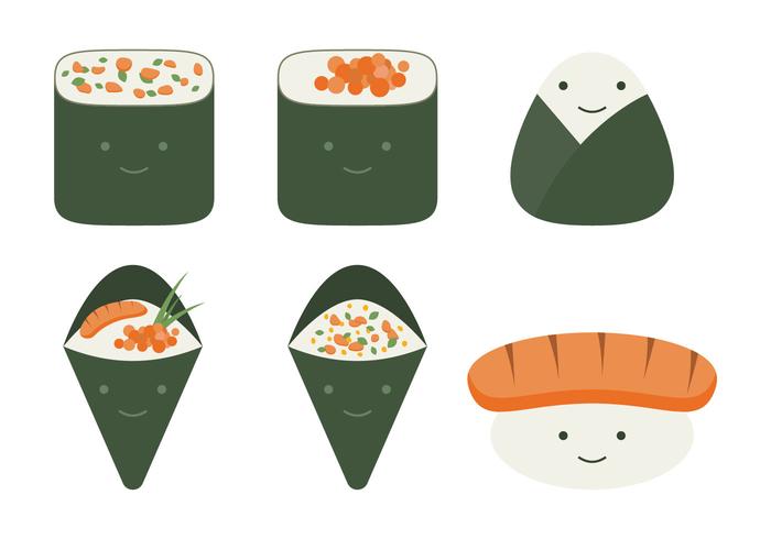 Cute Temaki Collection vector