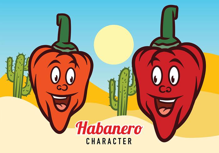 Habanero Mascota Vector