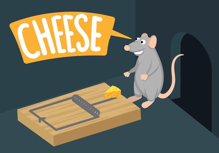 Mouse Trap Illustration Vector