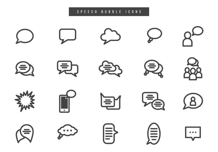 Free Speech Bubble Vectors