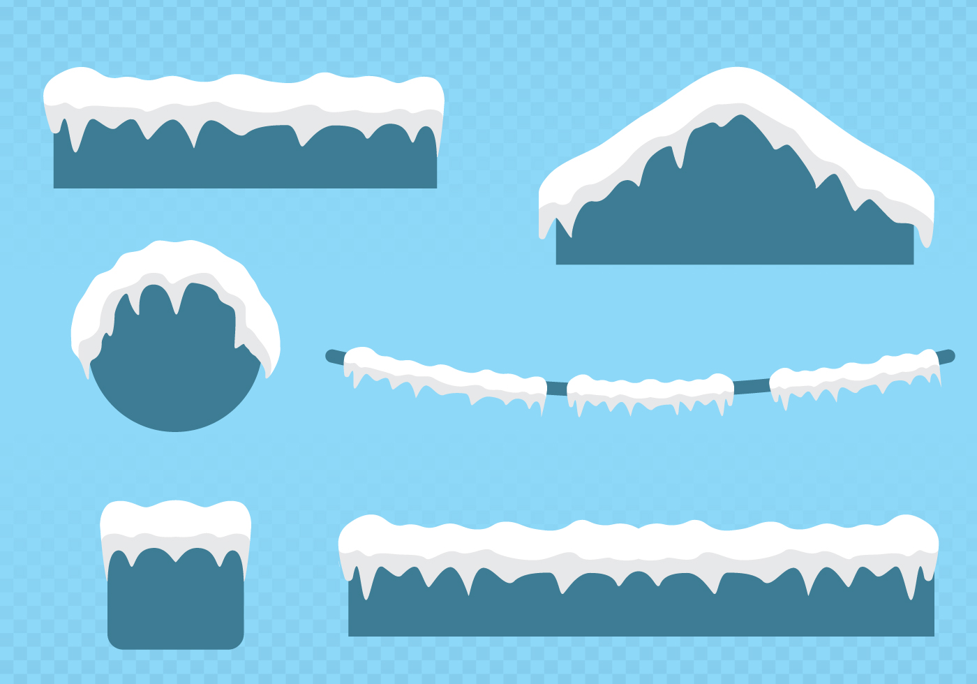 Snow On The Roof 150887 Vector Art at Vecteezy
