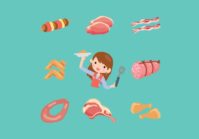 Let's Cook Some Meat vector