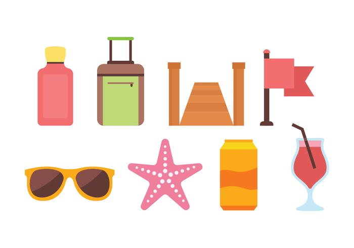 Beach Icon Pack vector