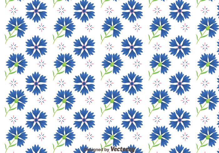 Bluebonnet Flowers Pattern Vector Bluebonnet Flowers Pattern Vector