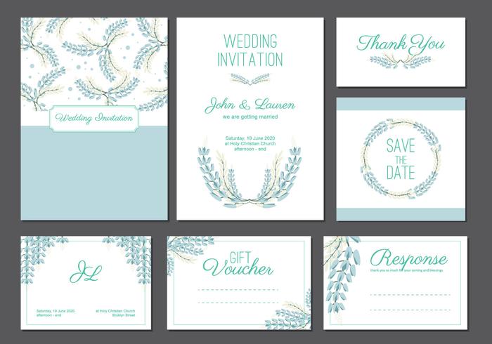 Bluebonnet wedding card template Bluebonnet wedding card template