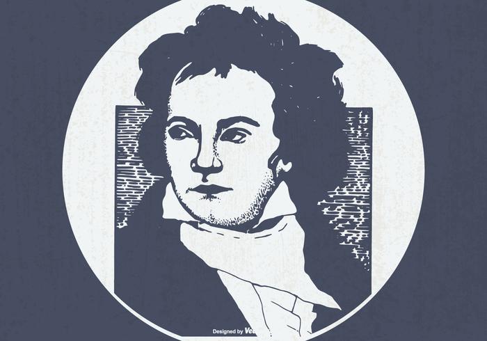 Vintage Illustration of Beethoven Vintage Illustration of Beethoven