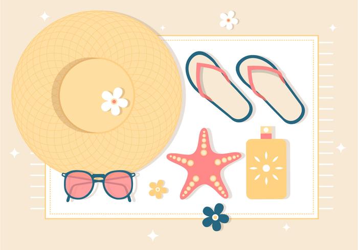 Free Summer Vacation Background vector