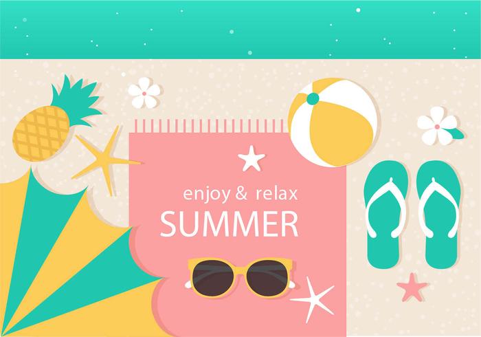 Free Vector Summer Time Illustration