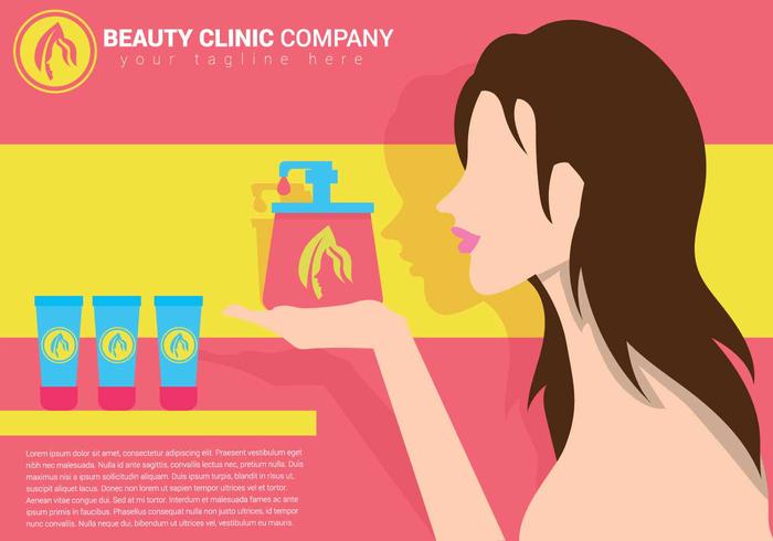 Beauty clinic vector illustration