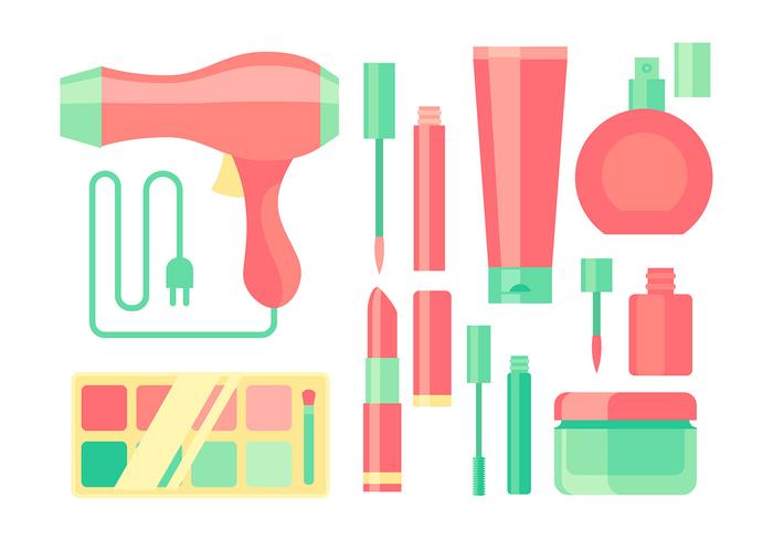 Make Up Equipment Free Vector