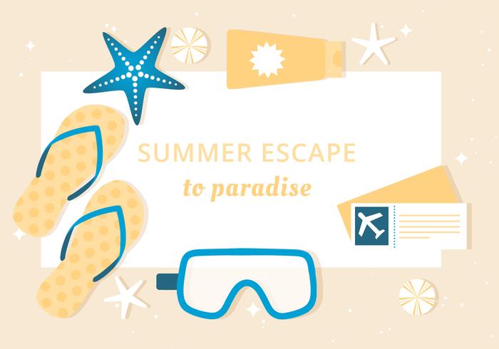 Free Summer Vacation Background vector