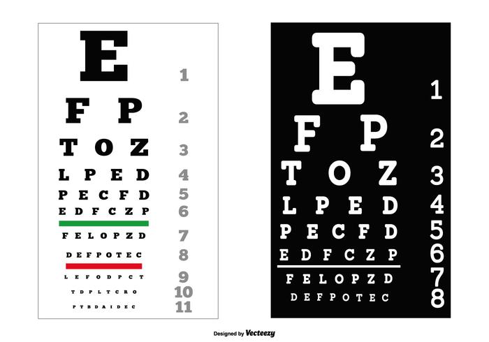 Vector Eye Test Charts