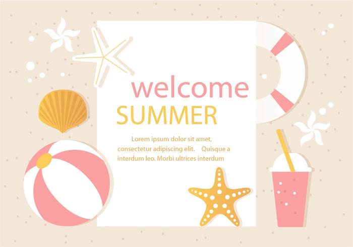 Free Vector Summer Time Illustration Free Vector Summer Time Illustration