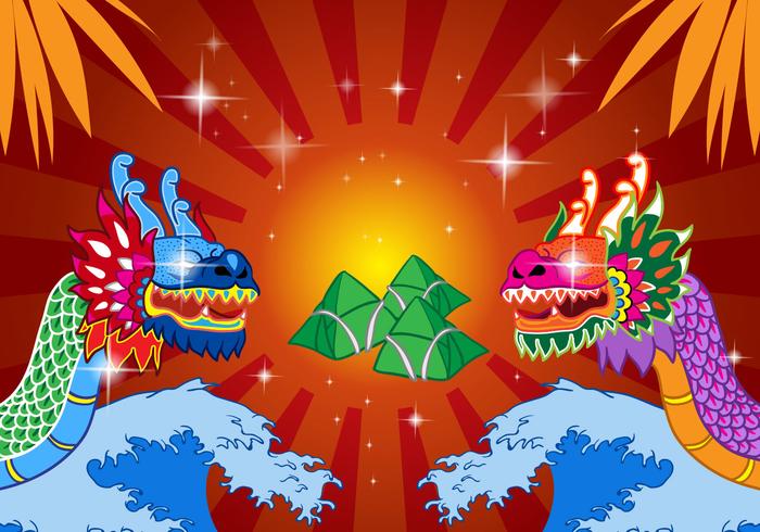 Chinese Dragon Boat Festival vector