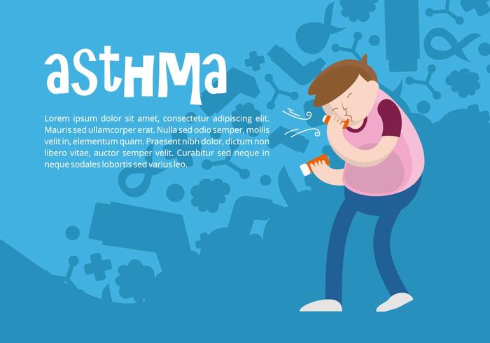 Asthma Background vector