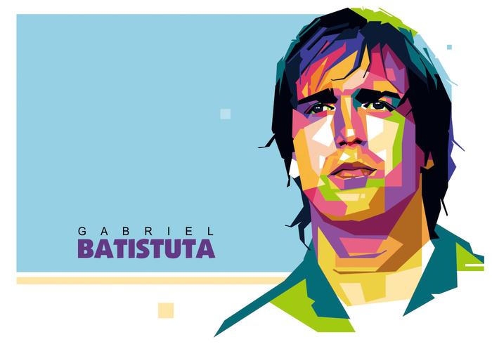 Gabriel Batistuta Vector WPAP