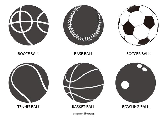 Sport Ball Shapes Collection vector