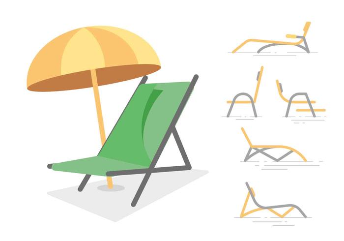 Free Unique Lawn Chair Vectors