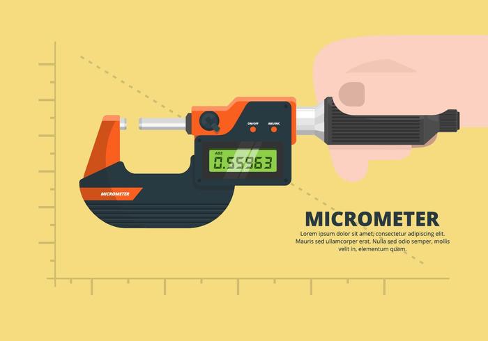 Micrómetro Ilustración vector