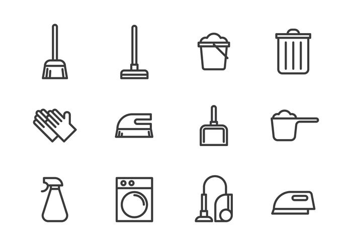 Cleaning Tools Icon vector