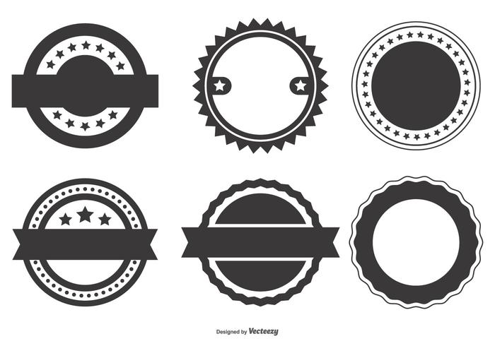 Blank Vector Badge Shapes Collection