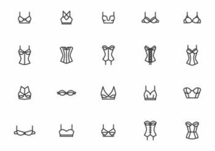 Free Bra and Bustier Vectors