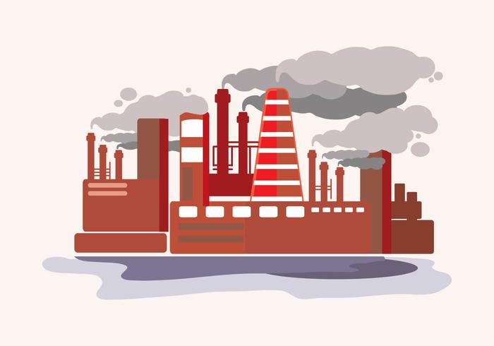 Smoke Stack Flat Illustration Smoke Stack Flat Illustration