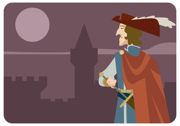 Musketeer in The Castle Vector