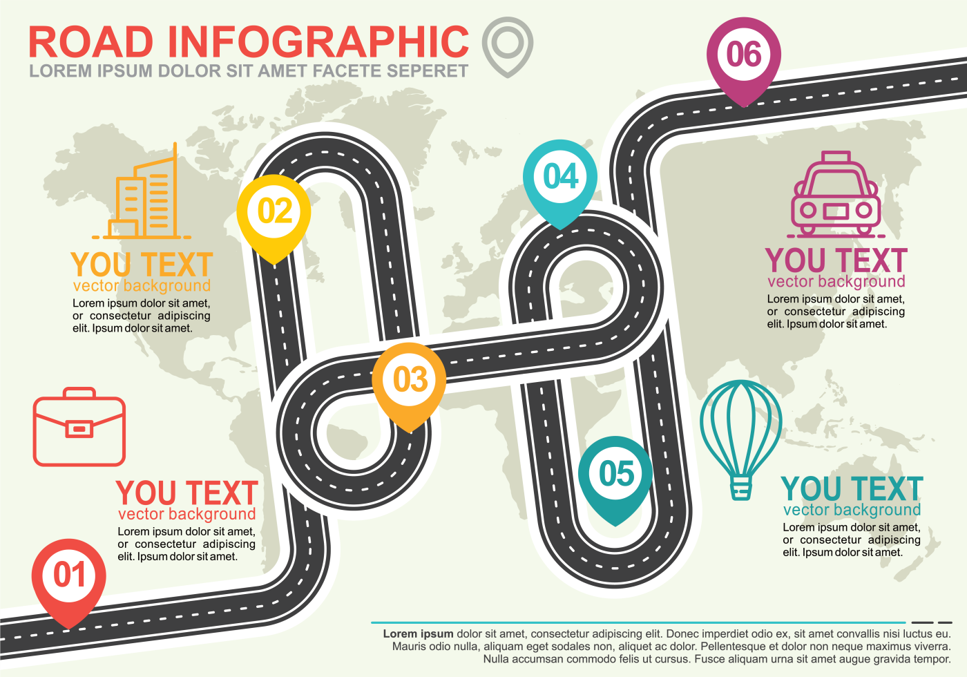 Roadmap Infographic 151306 Vector Art at Vecteezy