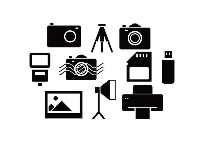 Vector Icono de la fotografía libre