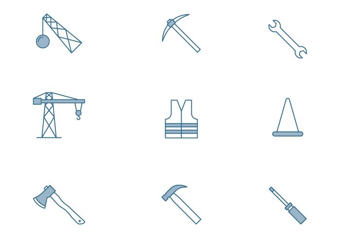 Home And Construction Icon vector