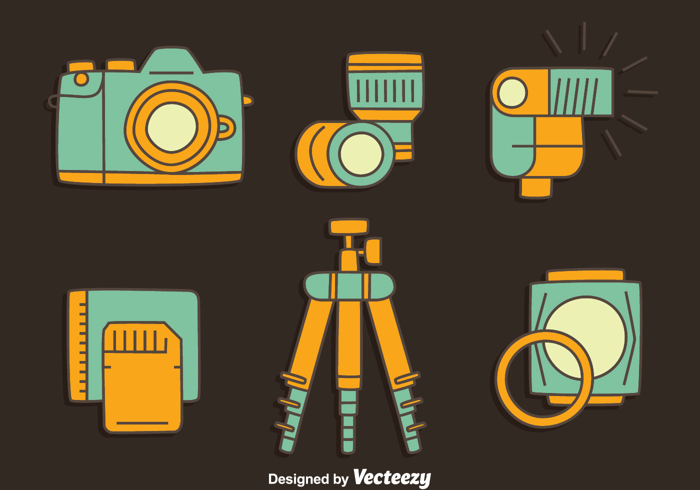 Camera Element Collection Vector 151341 Vector Art at Vecteezy