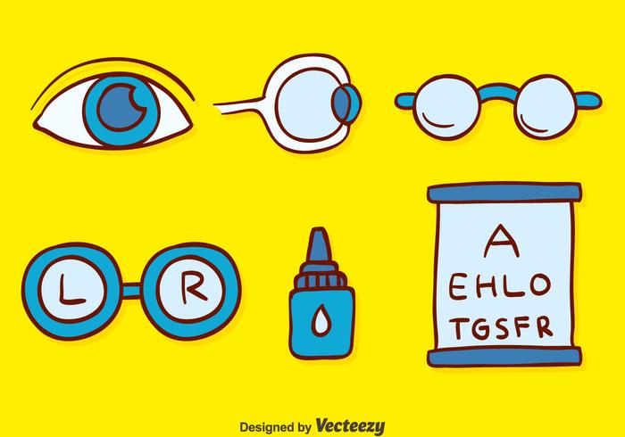 Hand Drawn Optical Element Vectors Hand Drawn Optical Element Vectors