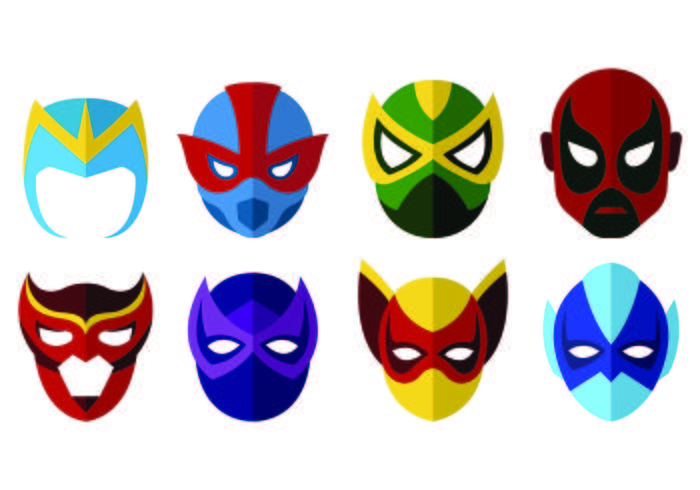 Vector de Super Hero Máscaras