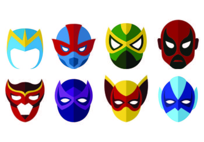 Vector Of Super Hero Masks