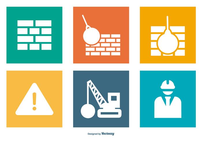 ConstructionDemolition Icon Collection vector