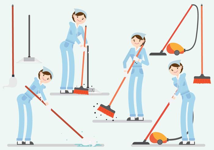 Cleaner Characters vector