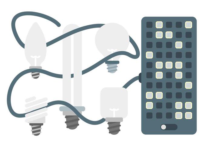 Vectores únicos de las luces del LED