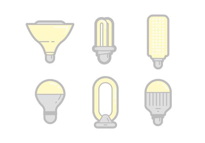 Vectores únicos de las luces del LED