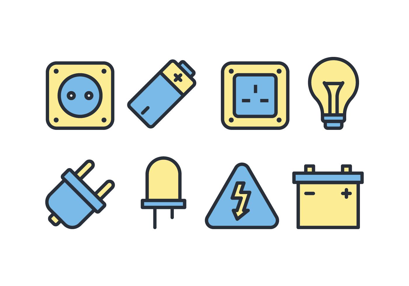 Electric Accessories Icon Pack 151471 Vector Art at Vecteezy
