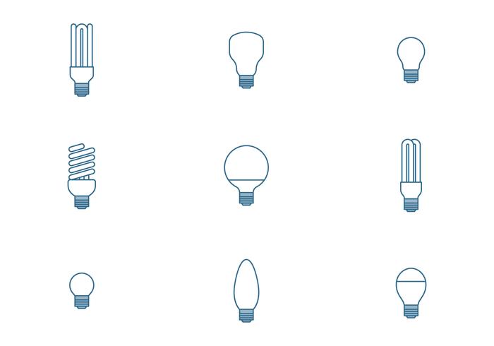 Bulb Icons vector
