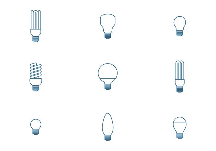 Bulb Icons vector