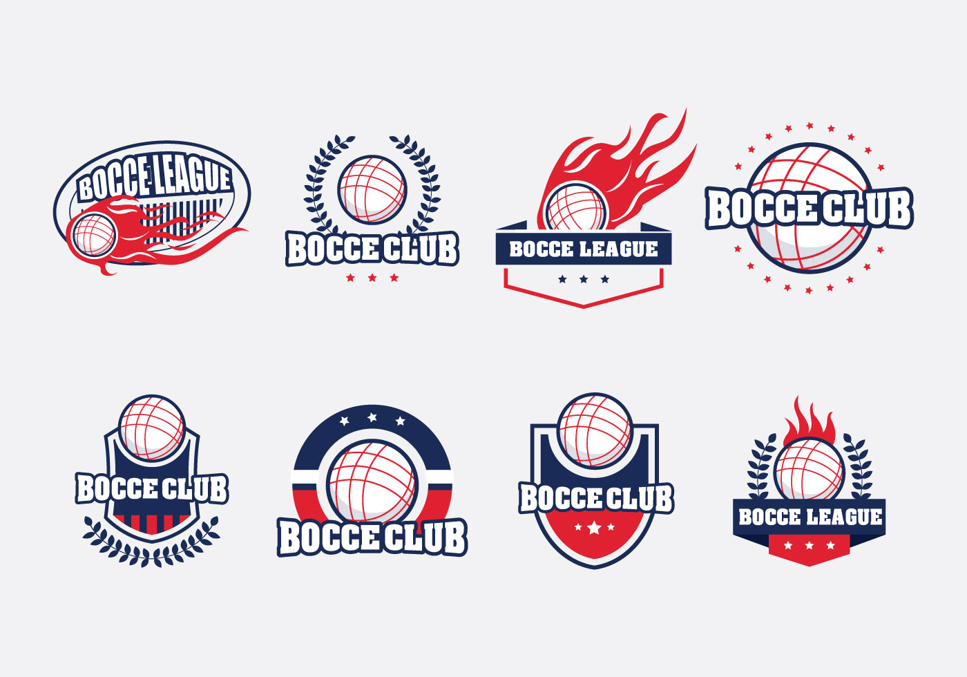 Bocce Ball Logos