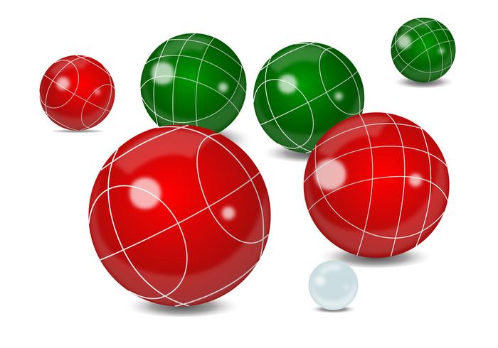 Bola de Bocce realista vector