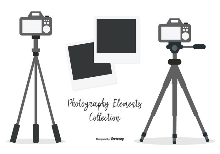 Vector Tripod with Cameras Collection Vector Tripod with Cameras Collection