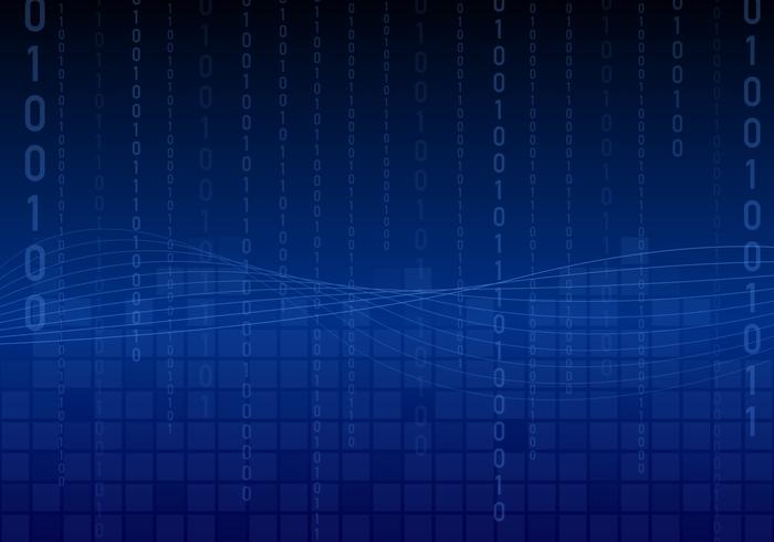 Wave Matrix Background Vector