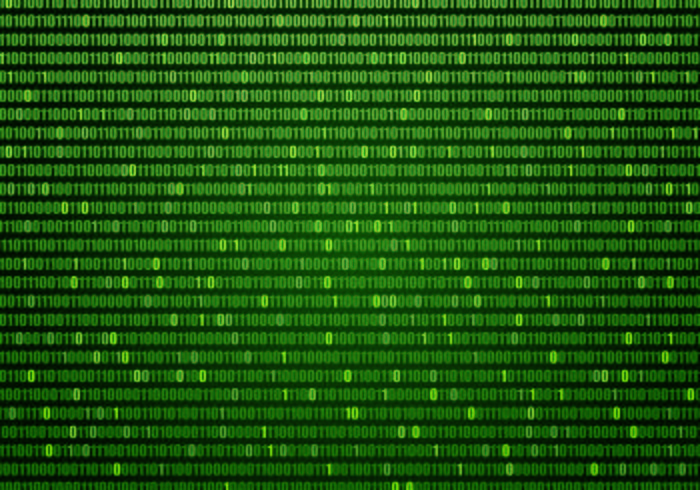 Vector Green Matrix Background 