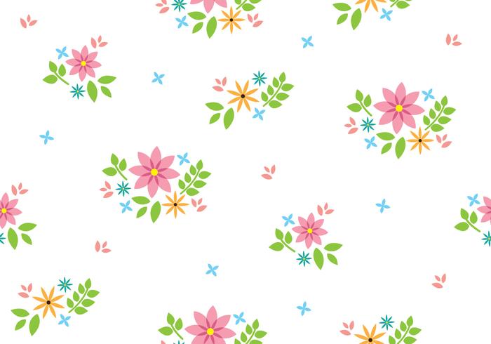 Patrón floral sin costuras vector