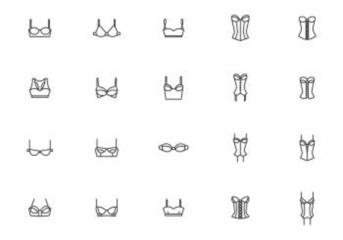 Free Bra and Bustier Vectors